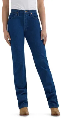 Image de Jean slim taille naturelle pour femmes Wrangler, coupe cowgirl, pré-lavé, taille 3W x 36L