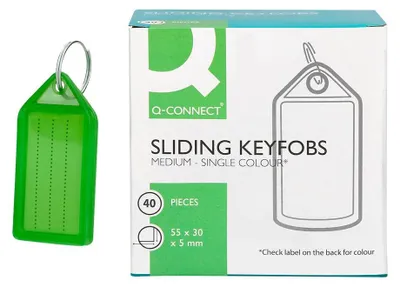 Obrázok produktu pre Q-CONNECT KF10482, Zelená, 55 mm, 30 mm, 5 mm, 40 kusov, Čína