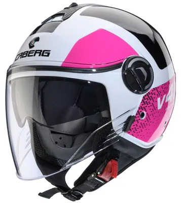 Produktbild von CABERG RIVIERA V4X ALPHA Jethelm M in rosa/schwarz/weiß
