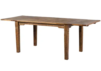 Image de MASSIVMOEBEL24 | Table à manger en bois de manguier huilé marron 140-180x90x76 RODEZ #124