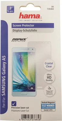 Produktbild von Hama 00136484, Samsung, Galaxy A5, Transparent, 2 Stück(e)