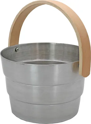 Produktbild von Nikkarien Sauna Aufgusseimer Pyörre 6 l aus gebürstetem Aluminium 686