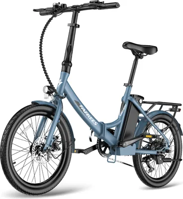 Produktbild von City-E-Bike 20" 155–195 cm 36 V 20 Ah 250 W 110–130 km 7-Gang – StVZO-konform mit legaler Schiebehilfe (6 km/h) – Blau