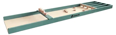 Image de Cougar Jeu de palets Mini Naturel/Vert Bois 20 Palets 200 cm, Image générée par une IA