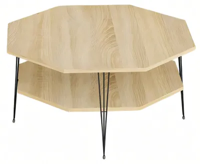 Obrázek produktu pro Elegantní hnědý dřevěný konferenční stolek do moderního obývacího pokoje