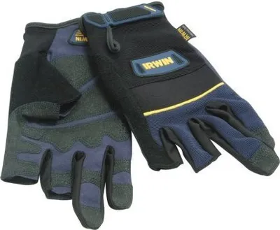Produktbild von Irwin 10503828 Arbeitshandschuhe für Schreinerarbeiten Gr. L Halbfinger