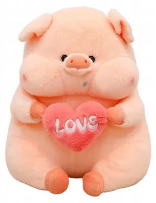 Image de Granda Peluche Cochon Grande Douce Rose Cœur