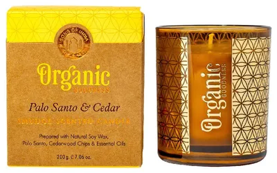 Obrázek produktu pro Organické dobroty Sojawachskerze - Palo Santo & Zeder