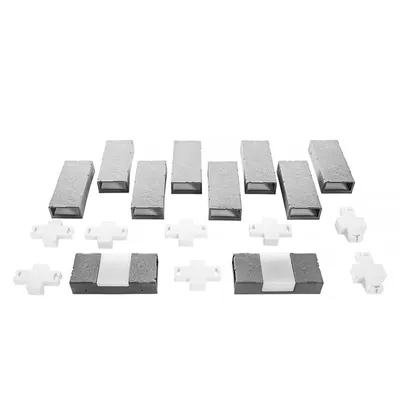 Produktbild von Beetumrandung Nessa Solar Brick 10-teilig Grau