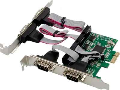 Produktbild von InLine 76619E, PCIe, Seriell, Männlich, PCIe 2.0, RS-232, 9-polig, PC