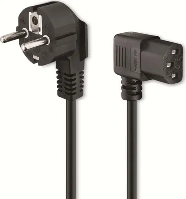 Produktbild von Goobay Netzkabel 1.5m schwarz