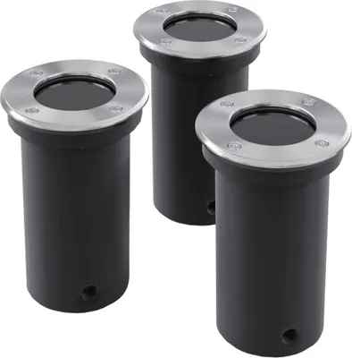 Produktbild von Bodenstrahler Bodenlampe Bodeneinbauleuchten rund 3er Set