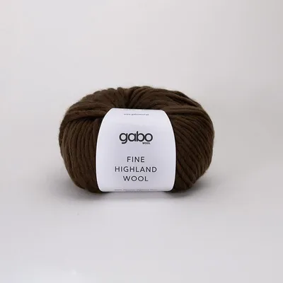 Produktbild von Gabo Wool Highland Wolle, 100% peruanisch, Warm & Super Bulky Wenge 2351