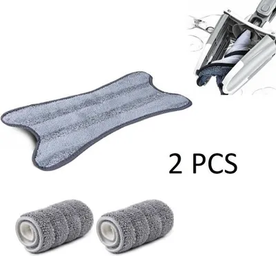 Produktbild von Omyvatelná podložka pod mop z mikrovlákna pro mop X-Type 5,91 * 14,57 palce Opakovaně použitelné ploché hlavice mopu Látkové podložky na čištění podlah - MOPEXCLOTH