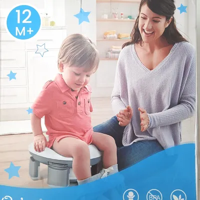 Produktbild von Orzbow Toilettensitz Kinder,Tragbare Töpfchen für Unterwegs mit Tasche,Faltbare Reisetöpfchen Kinder mit 40 Stück Töpfchenbeutel,Anti-Rutsch Töpfchen Training Sitze für Baby (Rosa)
