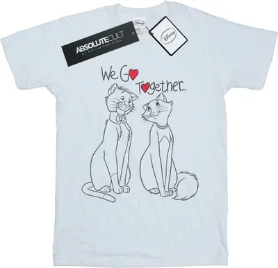 Produktbild von Disney - "Aristocats We Go Together" T-Shirt für Damen BI17044 (M) (Weiß)