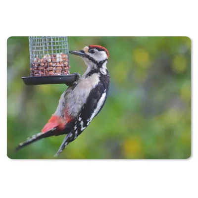 Produktbild von MuchoWow® Mauspad Mousepad Ein Buntspecht beim Fressen 27x18 cm - Mousepads - Maus Mat - Pad - Mausunterlage - Büroartikel - Desk Matten