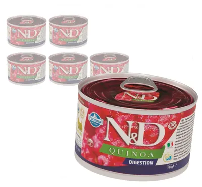 Zdjęcie produktu dla Farmina N&D Dog Quinoa Digestion 6x140g Dietetyczna Mokra Karma Dla Psa Z Jagnięciną Na Trawienie
