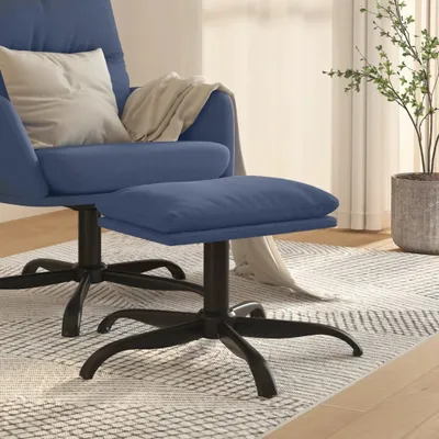 Produktbild von "2026 Promotion" Fußhocker Blau 60x60x36 cm Stoff - Fußhocker CC20531