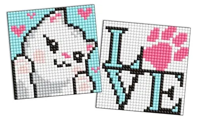 Imagen del producto de Mosaico magnético con forma de gatito, ideal para niños, 9x9 cm