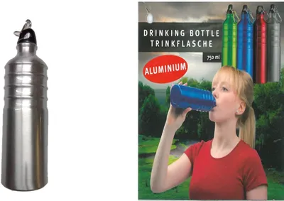 Produktbild von Trinkflasche Bottle Drehverschluss 750ml mit Karabinerhaken