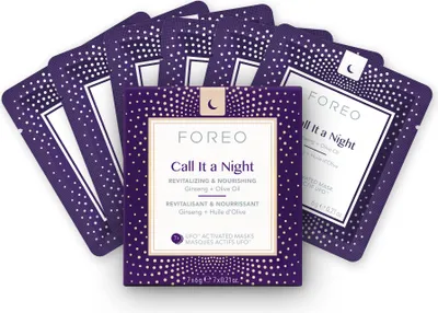 Produktbild von FOREO UFO Activated Mask Call It a Night – Pflegende Gesichtsmaske mit Ginseng & Olivenöl – Inspiriert von koreanischer Hautpflege – Für alle Hauttypen geeignet