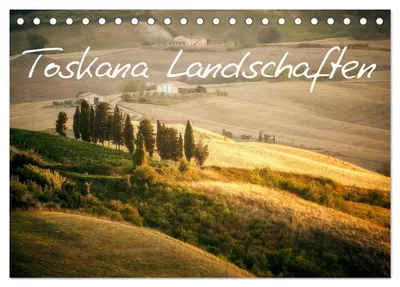 Produktbild von Toskana Landschaften (Tischkalender 2027 DIN A5 quer), CALVENDO Monatskalender