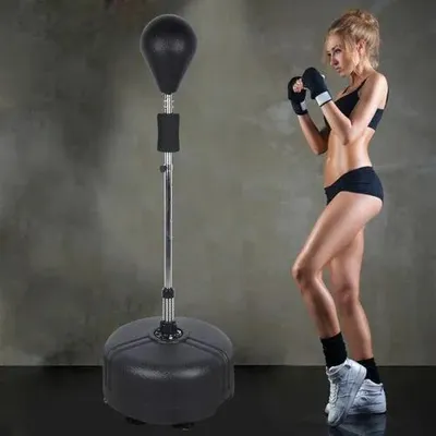Produktbild von Standboxsack - Verstellbarer Punchingball - Höhenverstellbar 120–160 cm - Für Erwachsene