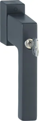 Immagine prodotto di Maniglia HOPPE per finestra TOULON cilindro di chiusura Secustik, VK 32-42 mm, nero opaco