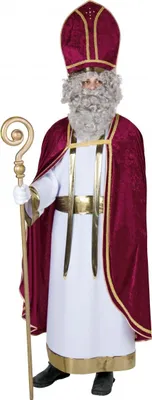 Produktbild von Bischofskleid weiss mit goldener Schärpe Weihnachten