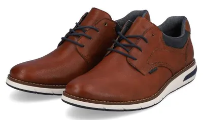 Produktbild von Rieker Herren Echtleder Schnürhalbschuh braun, Herren:41 EU