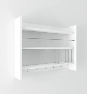 Produktbild von Skye Decor, Kolin - White, Küchenregale, Weiß, 85 x 65 x 15 cm