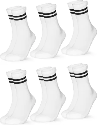 Produktbild von Occulto Damen Retro Tennis Socken 6er Pack (Modell: Serena)