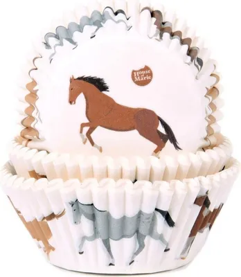 Produktbild von Pferde-Muffinförmchen 50x33 mm