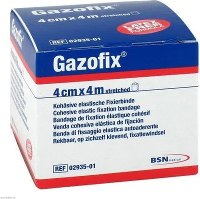 Produktbild von Gazofix, kohäsive Fixierbinde, 4m gedehnt:4 cm