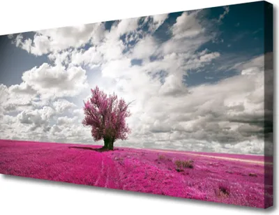 Produktbild von Tulup Leinwand-Bilder 100x50 Wandbild Canvas Kunstdruck Baum Feld Natur