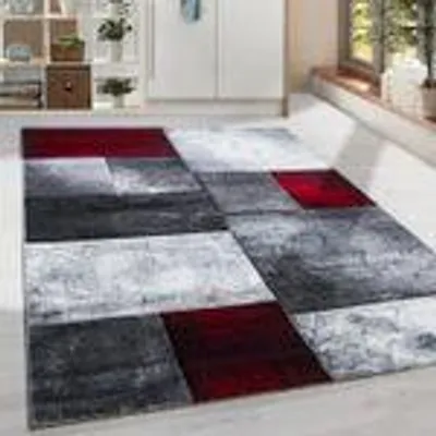 Produktbild von Homebyhome Designer Wohnzimmer Teppich Modern Weicher Kurzflor Teppich Konturenschnitt Pflegeleicht, Grösse: 200x290 cm