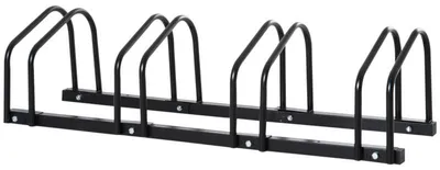 Immagine prodotto di Portabiciclette per 4 biciclette - Portabiciclette | Colore: Nero | Dimensioni: 33x110x27 cm