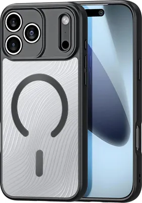 Zdjęcie produktu dla DUX DUCIS AIMO MAG etui na telefon komórkowy kompatybilne z MagSafe odpowiednie dla IPHONE 17 PRO (wersja Open Ring) czarny