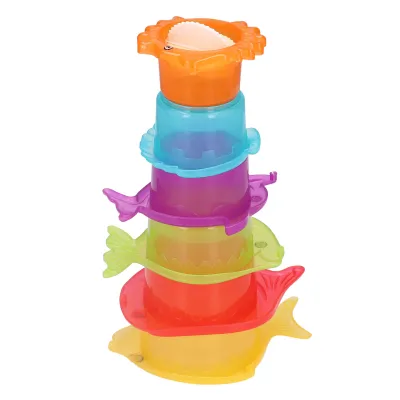 Produktbild von Stapeln Tassen Bad Spielzeug,Fisch Stapeln Tasse Spielzeug,Fischen Stapeln Tassen,Badewanne Stapeln Tasse Spielzeug,Fisch Stapeln Bad Tassen,Baby Badespielzeug,Stapeln Tasse Spielzeug