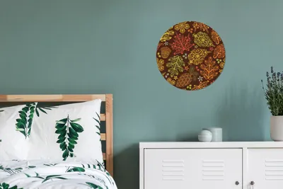 Produktbild von MuchoWow® - Wand Bild - Wohnzimmer - Runde Bilder - Alubilder - Kunst für zu Hause - Aluminium - Wanddekoration