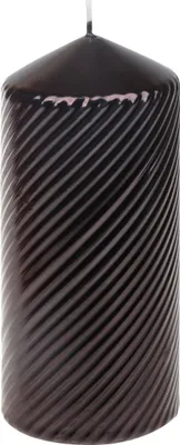Produktbild von Weihnachtskerzen Stumpenkerze "Brissago" Schwarz 150/66 mm
