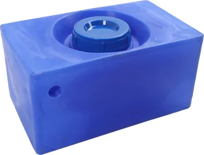 Image de réservoir d'eau de camping-car de 9 gallons, 19,88 x 11,81 x 9,84 pouces, réservoir de fraîcheur bleu en LLDPE pour remorques, véhicules de camping, bateaux, yachts