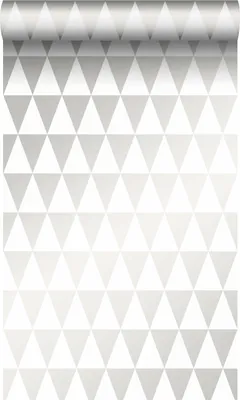 Obrázek produktu pro Origin Wallcoverings tapety grafické trojúhelníky bílé 53 cm x 10,05 m