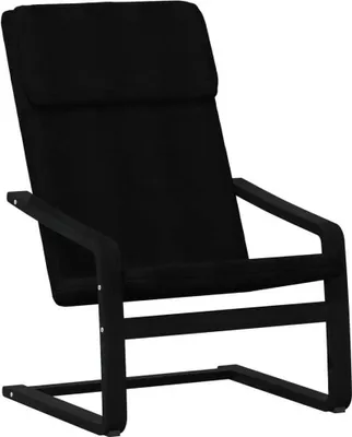 Immagine prodotto di vidaXL Poltrona relax in tessuto nero