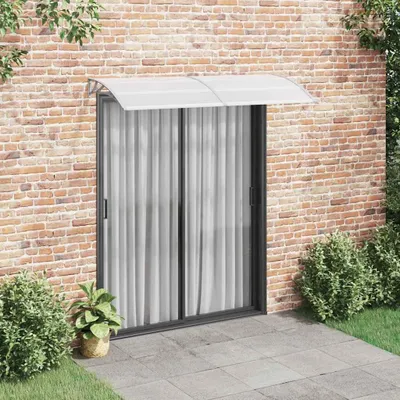 Immagine prodotto di vidaXL Tettuccio per porta grigio e trasparente 200x75 cm PC