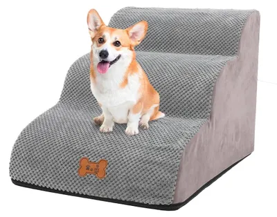 Image de Escalier pour chiens, idéal pour les petites races, avec 3 marches