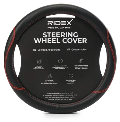 Produktbild von RIDEX 4791A0003 Lenkradbezug Rutschfest Ø37-39cm Schwarz Rot Lenkradhülle