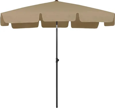 Produktbild von vidaXL Strandschirm Taupe 200x125 cm