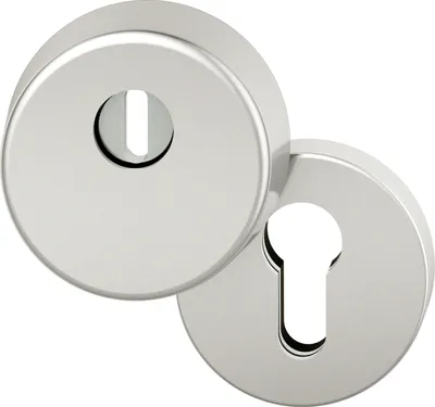 Produktbild von FSB Sicherheits-Zylinderrosette rund mit Kernziehschutz, Aluminium silber